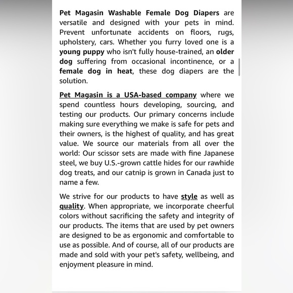 Pet Magasin Dog Puppy Diapers - Picture 9 of 9